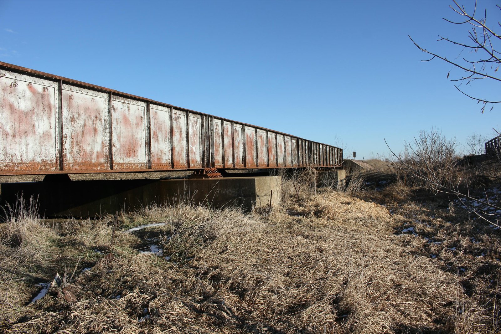 Looking east